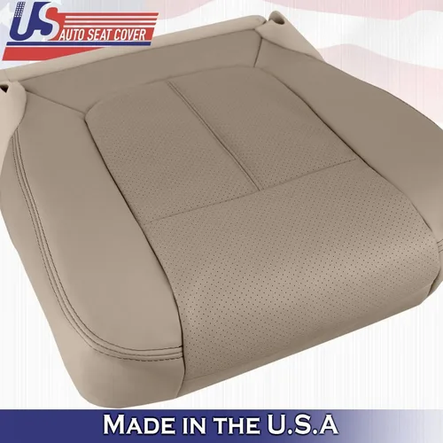 Miniatura 5 de 2011 2012 para Ford F250 F350 Lariat conductor y pasajero parte inferior de cuero cubre marrón
