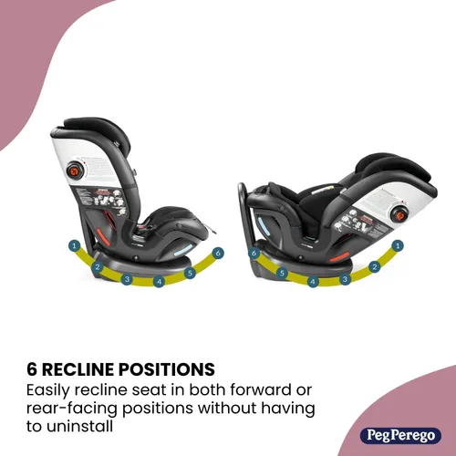Miniatura 3 de Peg Perego Primo Viaggio - Asiento convertible todo en uno para automóvil, recién nacido hasta más de 10 años, 5-120 libras, altura ajustable