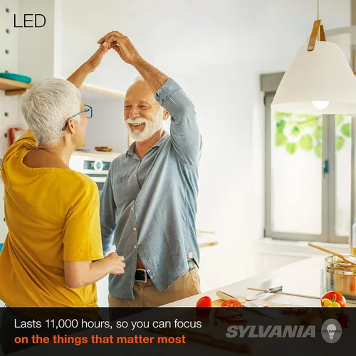 Miniatura 3 de Sylvania Bombilla LED, equivalente a 60 W A19, eficiente 8.5 W, base media, acabado esmerilado, 800 lúmenes, blanco suave, paquete de 4 (73888)