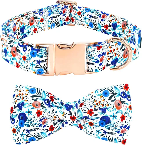 Miniatura 20 de Collar para perro, con estampado de tiburón, collar para cachorro, collar para mascotas, collar de lazo para perros, suave, duradero, ajustable, A