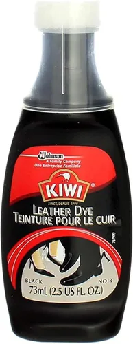 KIWI Restaurador de tinte de cuero Para zapatos, botas, muebles, chaqueta, maletín y más Negro Incluye aplicador de esponja