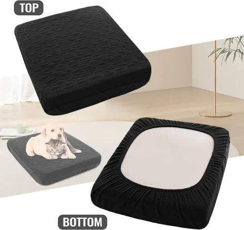Miniatura 6 de nanbowang Fundas impermeables para cama de perro, fundas de repuesto lavables, pelo de mascota fácil de quitar, funda de almohada para perro
