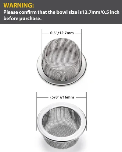 Miniatura 2 de Stanker Pantallas de tubo de acero inoxidable de diámetro superior de 0.5 pulgadas con caja de almacenamiento