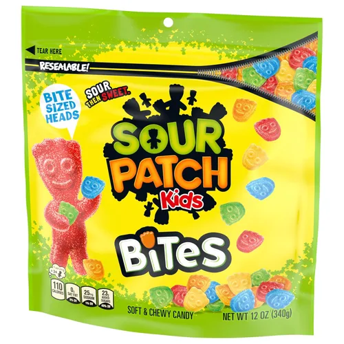 Miniatura 10 de SOUR PATCH KIDS Bites Soft & Chewy Candy, caramelos a granel, 12 bolsas de 12 oz