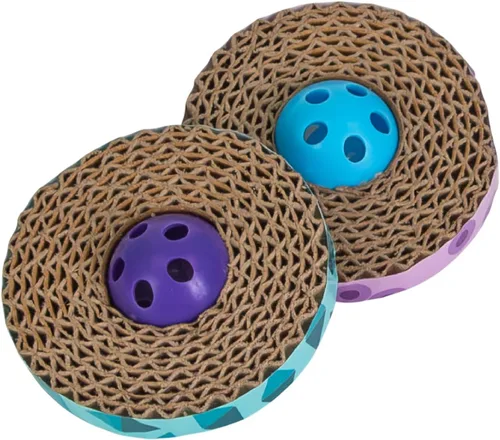 Miniatura 10 de Catstages Caja de Caza con Parche de Hierba - Juguete Interactivo para Gatos de Interior con Césped Sintético y 3 Bolas de Cascabel - Fomenta