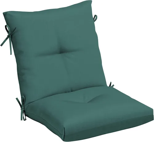Miniatura 16 de Arden Selections Cojín de Silla de Comedor Exterior de Felpa Moderna con Mechones y Relleno Blowfill, 21 x 40 pulgadas, Repelente al Agua