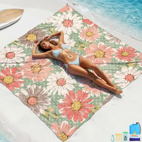 Miniatura 9 de BYDOLL Manta de playa impermeable y de gran