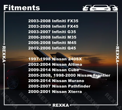 Miniatura 3 de Rexka 10 piezas de clip de rejilla para cubierta de parachoques compatible con Nissan Infiniti 76882-0M060 Titan 240SX Altima Cube Frontier Krom SL