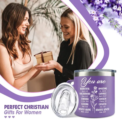 Miniatura 6 de Regalos cristianos para mujeres, religiosos e inspiradores, perfectos para cumpleaños, día de la madre, Navidad y Pascua, taza de café de 14 onzas