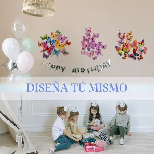 Miniatura 3 de OPSEAM - Calcomanías 3D de mariposa, 24/48 unidades, para decoraciones de pared, fiestas, con imanes (rosa, 24)