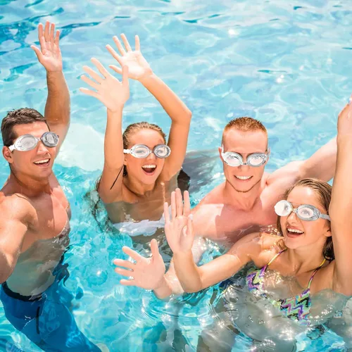 Miniatura 6 de Hoteam Swim Goggles for Adult Bulk, Anti Fog Anti UV No Leaking Swimming Glasses with Cases, Clear Unisex Vision Goggles