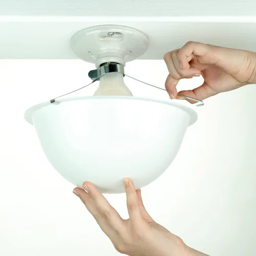 Miniatura 9 de Cubierta de lámpara de techo EZ Shade - Ayuda a cubrir bombillas expuestas en el techo - 1 paquete