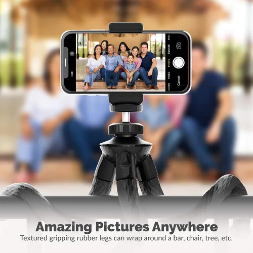 Miniatura 6 de SABRENT Universal Flexible Tripod Standard Tripod Mount [GoPro Mount Adapter Included] (TP-FLTP)