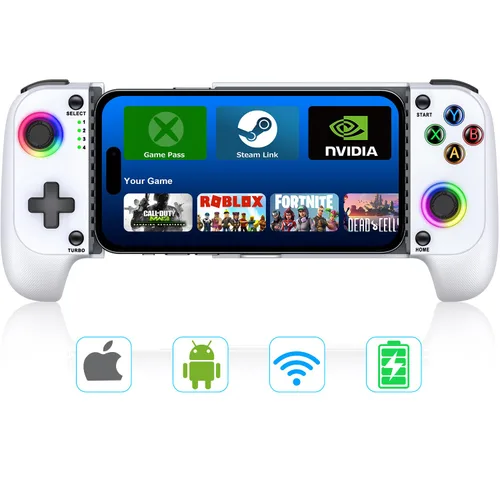 Miniatura 7 de 【Anti-Drift & Fast-Connect】Wireless Game Controller for iPhone/Android with Case Hall Joysticks Bluetooth Phone Controller, For Cloud Gaming