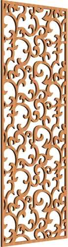 Miniatura 133 de Wheatland Paneles de pared decorativos de madera con calado, 9 3/8 pulgadas de ancho x 24 3/8 pulgadas de alto x 1/4 de alto, nogal