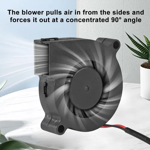 Miniatura 4 de Ventilador de ventilador USB de 1.969 in de refrigeración 5015 5V USB 5 voltios ventiladores soplador turbina Turbo rodamiento de bolas