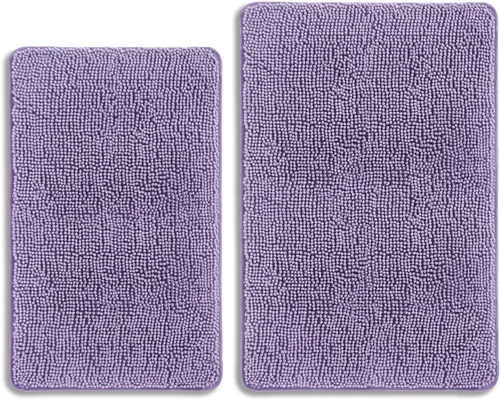 Miniatura 225 de Alfombra de baño pequeña de 12 x 18 pulgadas, lavable y absorbente, antideslizante, alfombra de baño de felpilla gruesa y suave para baño, ducha