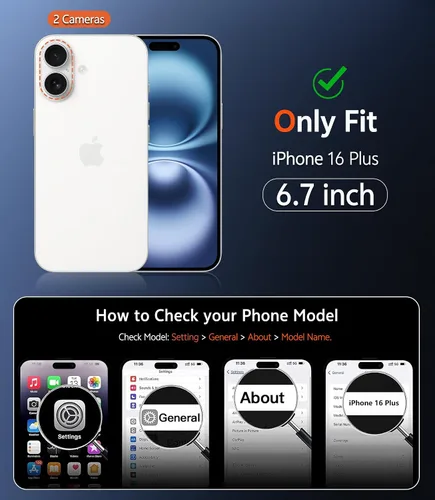 Miniatura 1025 de FNTCASE Funda para iPhone 13 Pro-Max: Fundas magnéticas transparentes compatibles con Magsafe Slim anti amarillamiento protección contra caídas