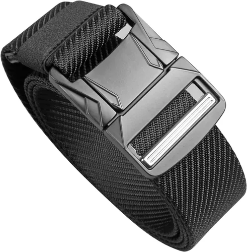 Cinturones de nailon de estilo militar ajustable para hombre con hebilla de metal