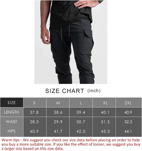 Miniatura 7 de Surenow Pantalones deportivos para correr para hombre, ligeros, delgados, de secado rápido, cónicos, de senderismo, pantalones deportivos