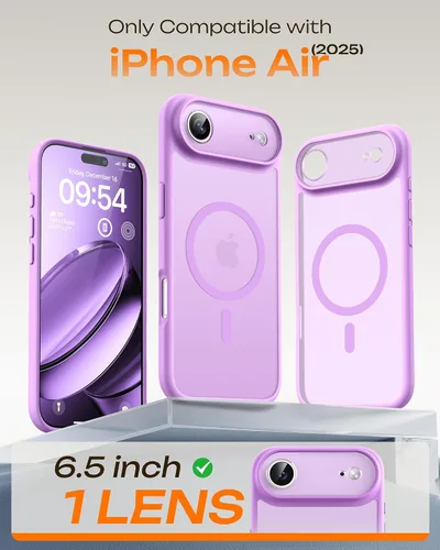 Miniatura 463 de TOCOL Funda para iPhone 11, compatible con Magsafe, protección completa de cámara, imanes integrados, protección contra caídas, funda translúcida