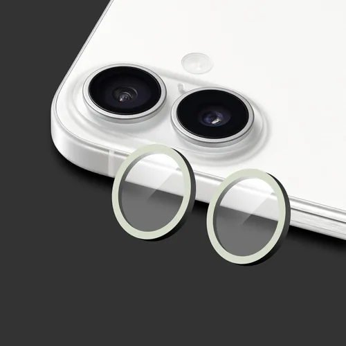 Miniatura 26 de Compatible con iPhone 11 Pro/11Pro Max/12 Pro Luminous Camera Lens Protector Ultra Thin Película de vidrio templado Protector de pantalla de cámara