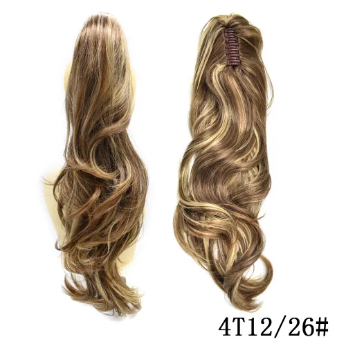 Miniatura 2 de Lyrical Hair Extensión de cola de caballo sintética con cordón de garra de 22 pulgadas, extensión de cola de caballo, 6.17 oz, clip de mandíbula