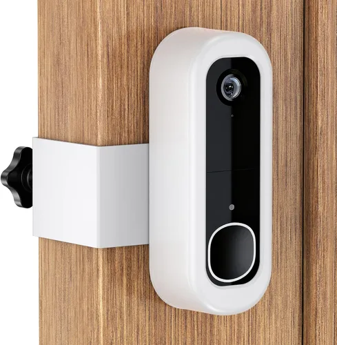 Miniatura 8 de Soporte antirrobo para timbre compatible con Arlo Video Doorbell 2K/HD (2ª generación), soporte de montaje ajustable sin taladro para cámara de Negro
