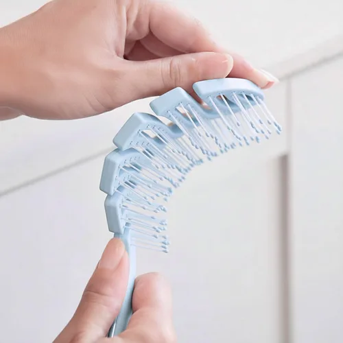 Miniatura 5 de Cepillo desenredante Flex para el cabello (azul bebé)