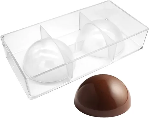 Miniatura 9 de Molde de policarbonato para esferas de chocolate de 2.7 cm, molde pequeño para caramelos redondos (xs 1.06 pulgadas)
