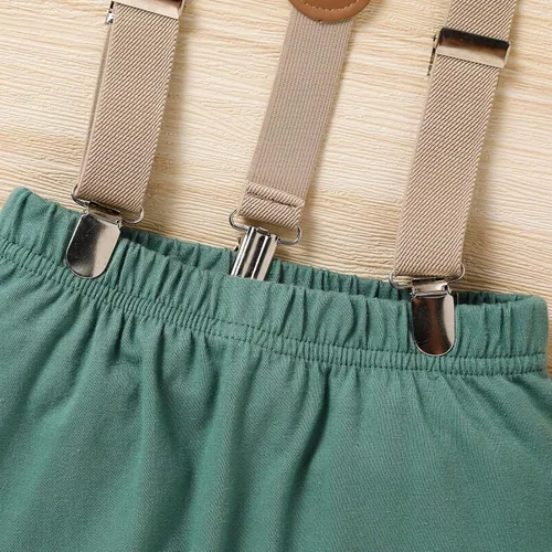 Miniatura 6 de GRNSHTS Ropa divertida de primer cumpleaños para bebé niño, mameluco con pajarita, mameluco para tartas