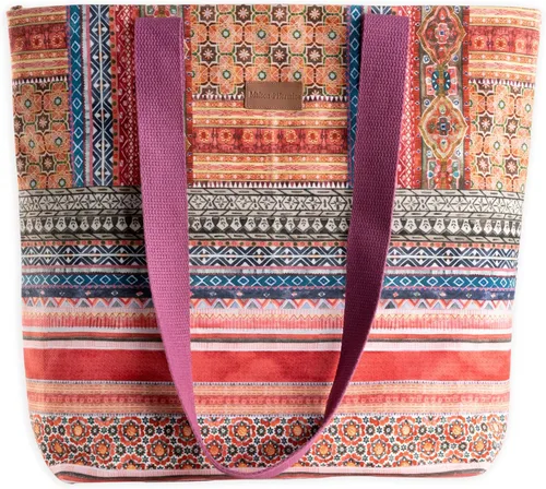 Miniatura 42 de Maison d' Hermine - Bolsa de lona de algodón reutilizable para mujeres, con asa para el hombro, bolsas a granel para compras y viajes