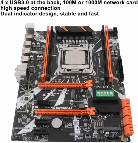 Miniatura 3 de Dpofirs Placa base X99 CPU Combo, LGA 2011-3 E5 2620 V3 placa base CPU, memoria DDR4 de 4 canales, tarjeta de red Gigabit, interfaz NVME M.2
