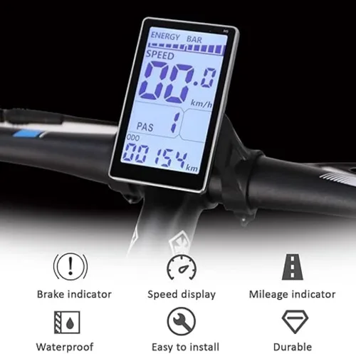 Miniatura 2 de TZ5 LCD-M5 Medidor de pantalla LCD de bicicleta eléctrica Conector impermeable de 5 pines 24V-60V Universal Ebike Pantalla Panel de control E-Bike