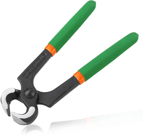 Alicates de corte de extremo de 6 pulgadas, alicates para extractor de uñas, alicates de carpintero con asas de PVC, alicates para quitar uñas para