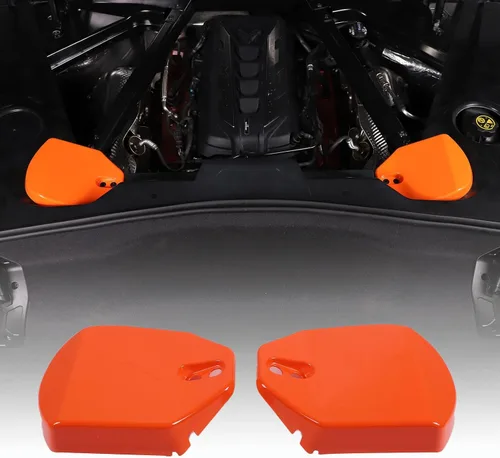 Miniatura 10 de Cubiertas de torre de puntal trasero compatibles con Chevrolet Corvette C8 2020-2023, cubierta de panel de protección de impactos de plástico ABS