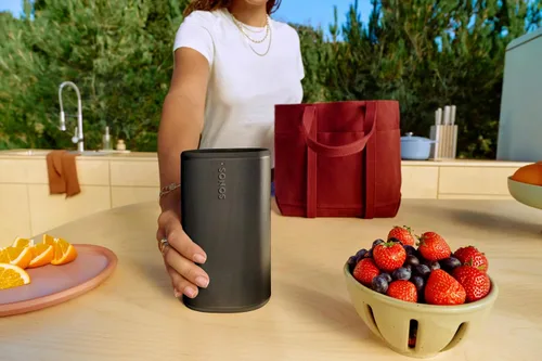 Miniatura 5 de Sonos Play - Altavoz Bluetooth portátil con WiFi, Alexa, batería de 24 horas, base de carga, color negro