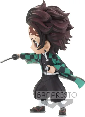 Miniatura 3 de BanPresto - Estatua de Demon Slayer Q Posket Tanjiro Kamado III versión A, color negro