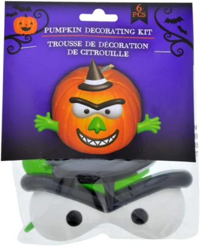 Miniatura 2 de Greenbrier International Kits de decoración de calabaza, 4 juegos diferentes (monstruos y brujas)
