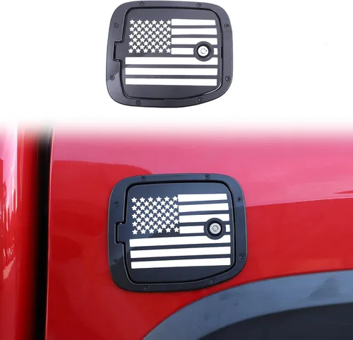 Miniatura 15 de HAPPYHORSE Tapa de Repuesto para Tanque de Combustible con Cerradura Antirrobo Compatible con Toyot@ Tacoma 2016-2022 Tapa Decorativa de Llenado