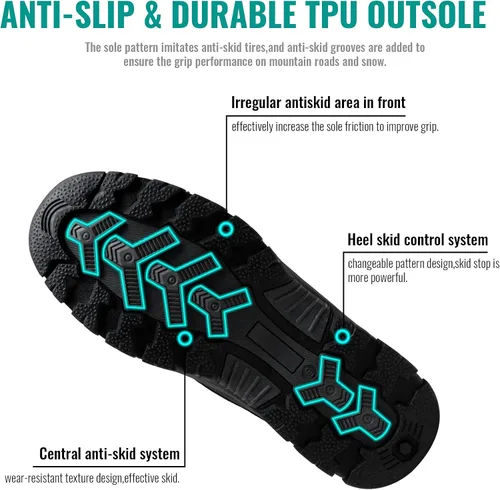 Miniatura 7 de Jousen Botas de acero con punta para hombre, impermeables, de combate, tácticas, militares, aisladas, botas de trabajo para hombres