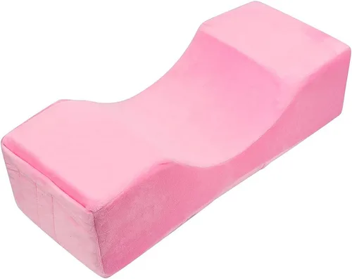 Miniatura 11 de Almohada de extensión de pestañas de terciopelo, almohada de cuello de espuma viscoelástica para salón de belleza para injerto de pestañas, Negro