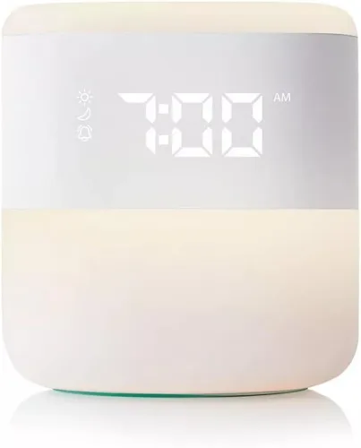 Miniatura 4 de Frida Baby Reloj Despertador 3 en 1 + Máquina de Sonido + Luz Nocturna Reloj Despertador con Luz de Amanecer, Generador de Ruido Blanco