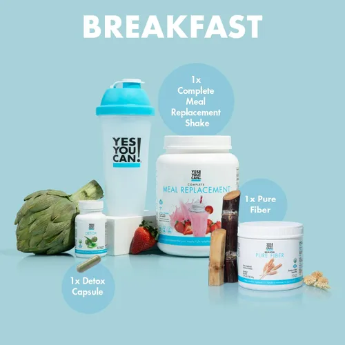 Miniatura 4 de ¡Yes You Can! Kit Detox Plus, Sustituto de Comidas de Fibra Pura Limpieza Diaria, Mezcla para Bebida, Potenciador de Batidos y Suplemento, Kit