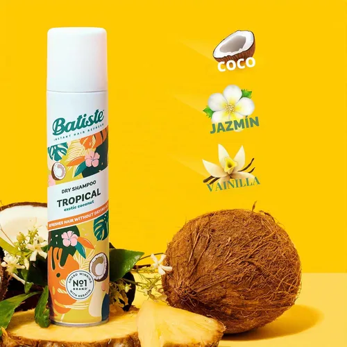 Miniatura 9 de Batiste Champú seco tropical, champú sin agua, 3.81 onzas, paquete de 3