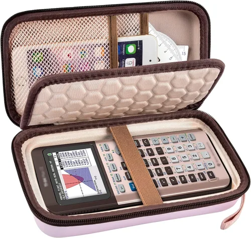 Miniatura 9 de Funda para calculadora gráfica compatible con Texas Instruments TI-84 Plus CE/TI-83 Plus CE, soporte de almacenamiento duro para estudiantes