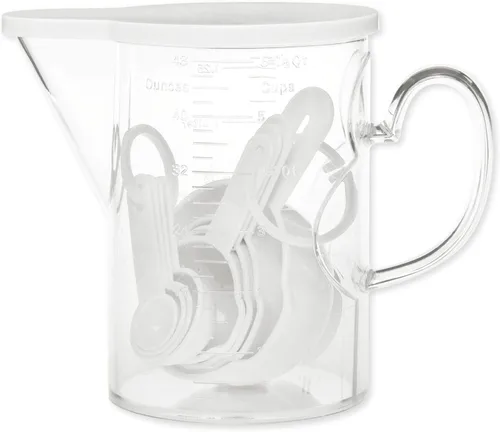 Miniatura 7 de Supreme Housewares - Juego de 10 tazas medidoras y cucharas medidoras de plástico, multiusos para el hogar, herramientas de cocina y hornear, sin