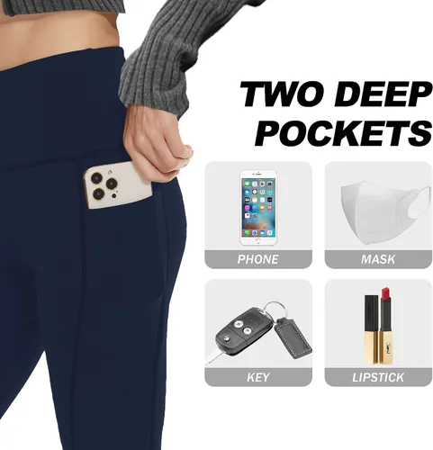 Miniatura 2 de CAMPSNAIL Paquete de 4 leggings de cintura alta para mujer, pantalones de yoga suaves con control de abdomen para entrenamiento, correr