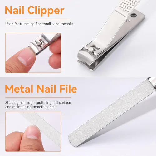 Miniatura 4 de Famlife - Kit de pedicura profesional de 7 piezas con tijeras para uñas de los pies, cortador de cutículas, lima de uñas, cuchillo de pedicura