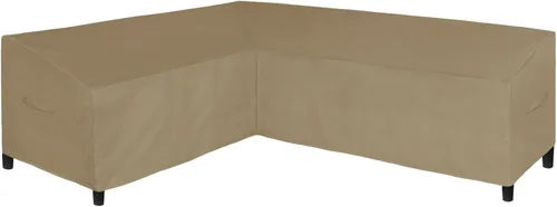 Miniatura 21 de Easy-Going Funda de sofá seccional para patio de alta resistencia 600D, 100 x 100 pulgadas, en forma de V, funda impermeable para sofá seccional
